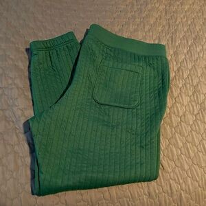 Green Ribbed Joggers XXL